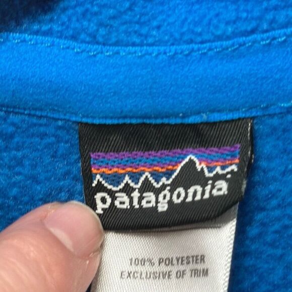 Patagonia Worn Wear Women's Micro D 1/4-Zip Fleece Pullover size M Medium Blue - Picture 6 of 16